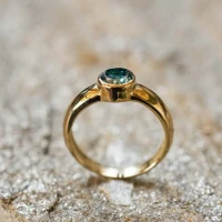 /public/photos/live/Round Cut Dark Green Moissanite Bezel Set Solitaire Ring 970 (1).webp